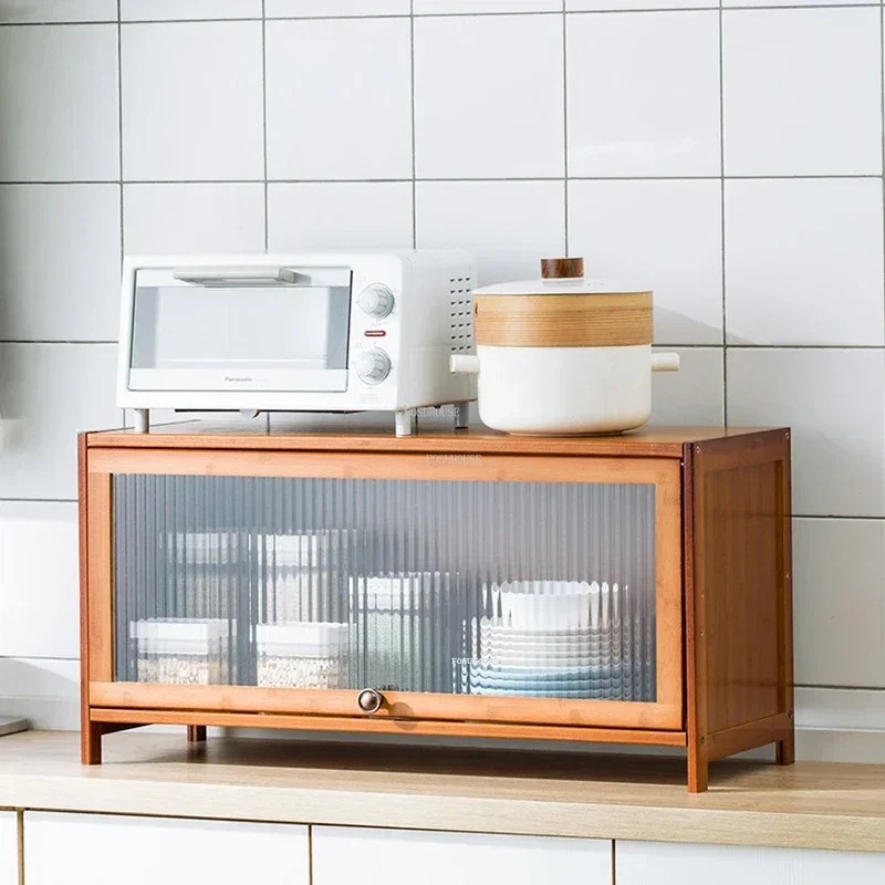 Simple Multi-layer Kitchen Cabinets Racks Modern Home Storage Cabinet Nordic Kitchen Furniture Floor Seasoning Supplies Cabinet