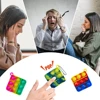 12/24/48Pcs Mini Pop Push Fidget Toys Set Keychain Fidget Toy Anti-Anxiety Stress Relief Hand Toy Pack for Kids Adults Gifts 3