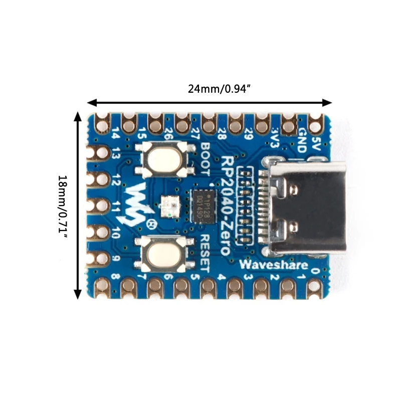 RP2040-Zero RP2040   ũƮѷ PICO   ,  ھ Cortex M0 + μ, 2MB