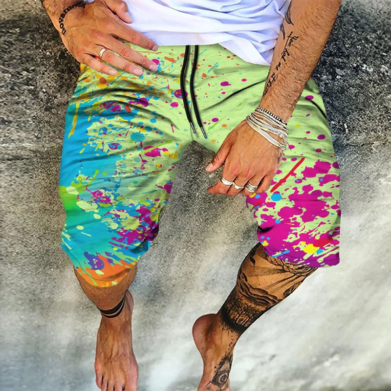 

Мужские камуфляжные пляжные шорты, быстросохнущие пляжные баскетбольные штаны по индивидуальному заказу, лето 2024