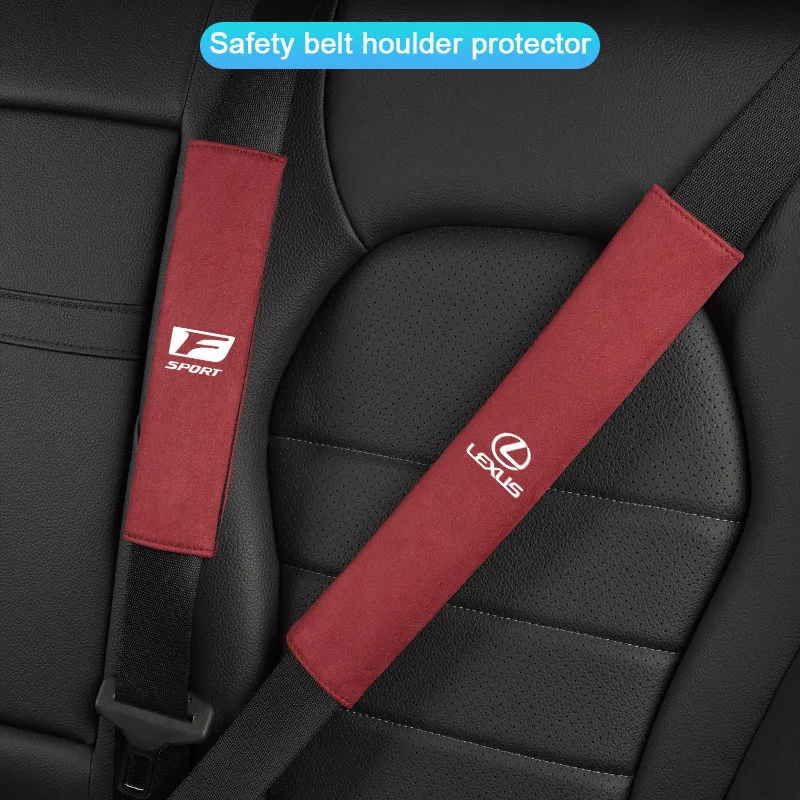 مجموعة حماية الكتف لحزام مقعد السيارة ملحقات داخلية لكزس F SPORT LBX NX RX 350h 450h ES UX 300e GS GX IS LS LX CT LC