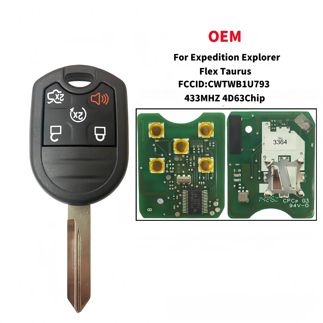 FCCID-CWTWB1U793-OME-Board-Aftermarket-Key-Shell-Remote-Key-For ...