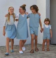 AS SS25 Summer Pinstripe Denim Collection brother and sister matching clothes 1