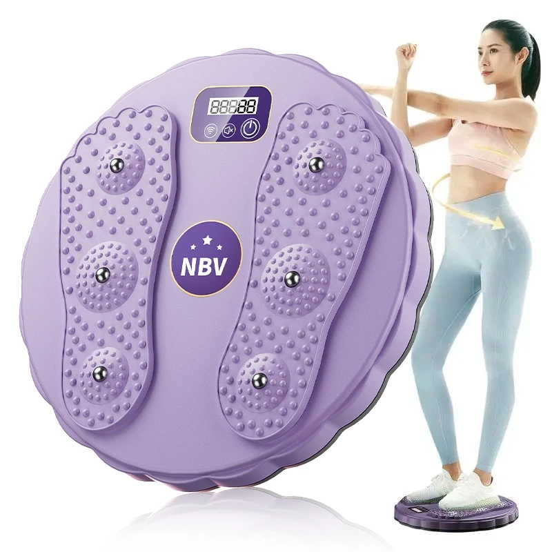 Professioal Intelligent Counting Waist Twister With Foot Massage Function Sports Waist Machine For Body Building S-shaped