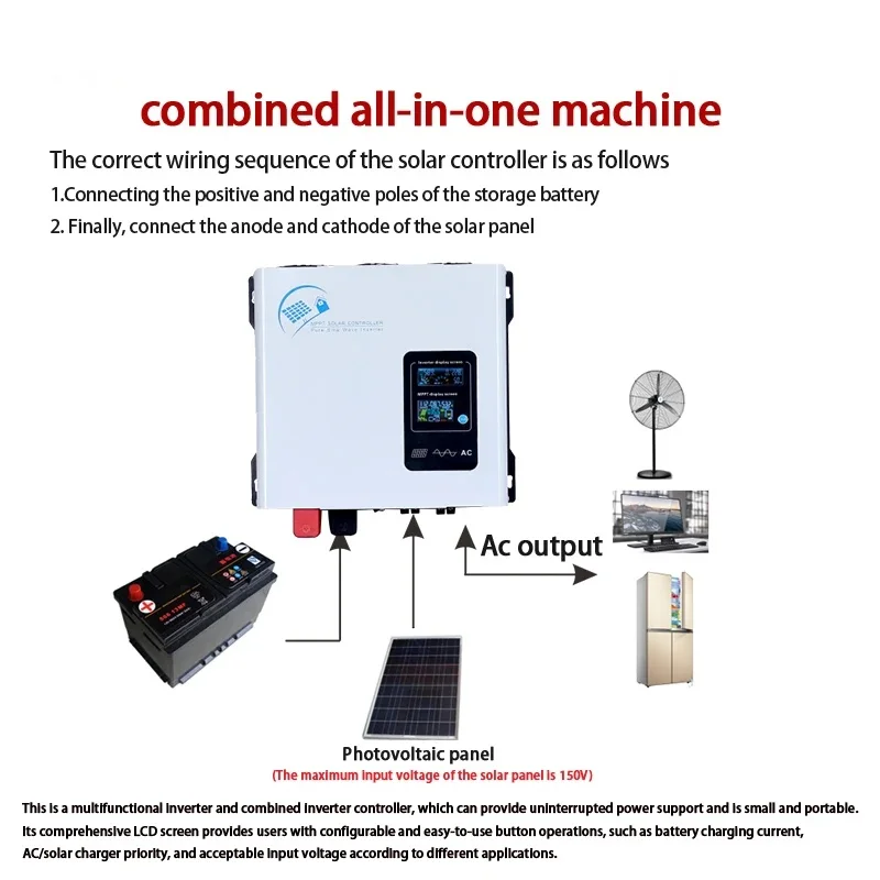 파워 인버터 1500W 2500W 12V 24V 48V MPPT 하이브리드 오프그리드 순수 정현파 30A 60A 220V 230V 50/60Hz 태양광 인버터 충전기