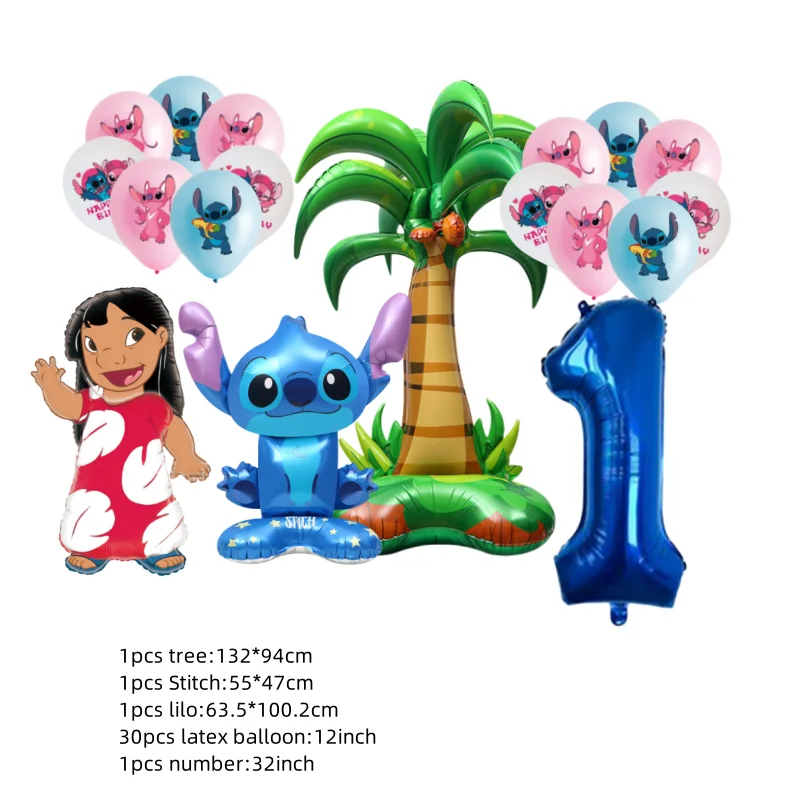 Stitch Balloons Set – Kids 1st to 6th Birthday Party Decorations 2