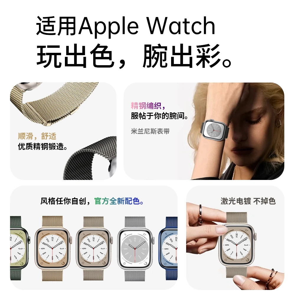  ġ s9  ,  ġ s8 Ʈ, iwatch 8 Milanisse ݼ ڼ, ǰ