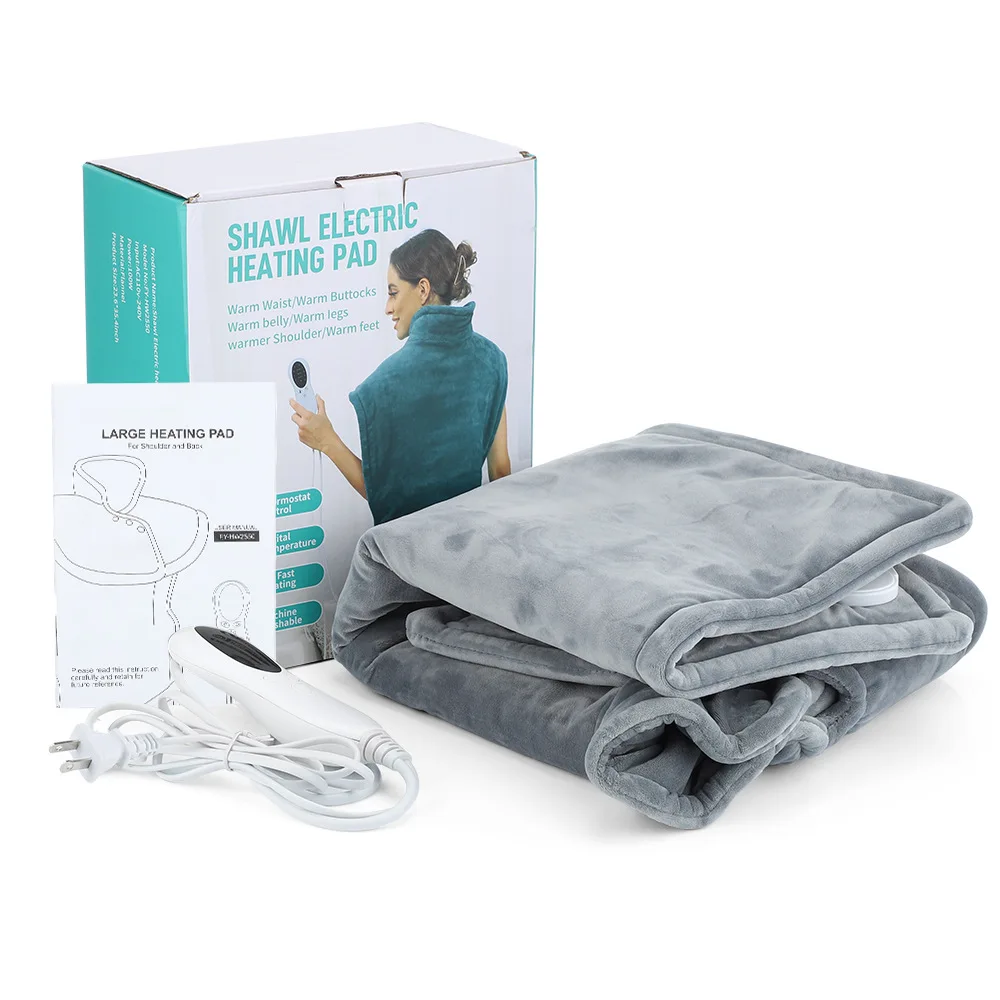 220-240v Back Heating Pad Electric Heating Blanket For Shoulder Neck Back  Spine Pain Relief Winter Warm 10 Heat Settings Autooff - AliExpress