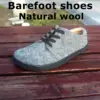 TONGLEPAO Spring Women's Wool felt Barefoot Sports Shoes Flat, Soft, Thin Sole, Scattered Wide Toe 1