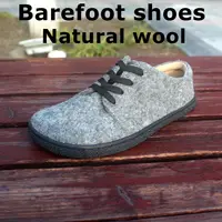TONGLEPAO Spring Women's Wool felt Barefoot Sports Shoes Flat, Soft, Thin Sole, Scattered Wide Toe 1