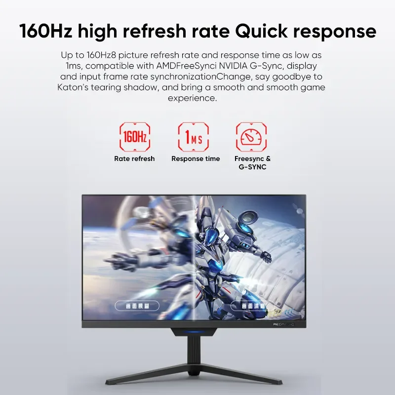 Nubia-RedMagic 27 ġ 4K UHD ӿ , 160Hz HDR1000, ϵ E- ÷, FreeSync & G-Sync RGB 16:9 ǻ ȭ