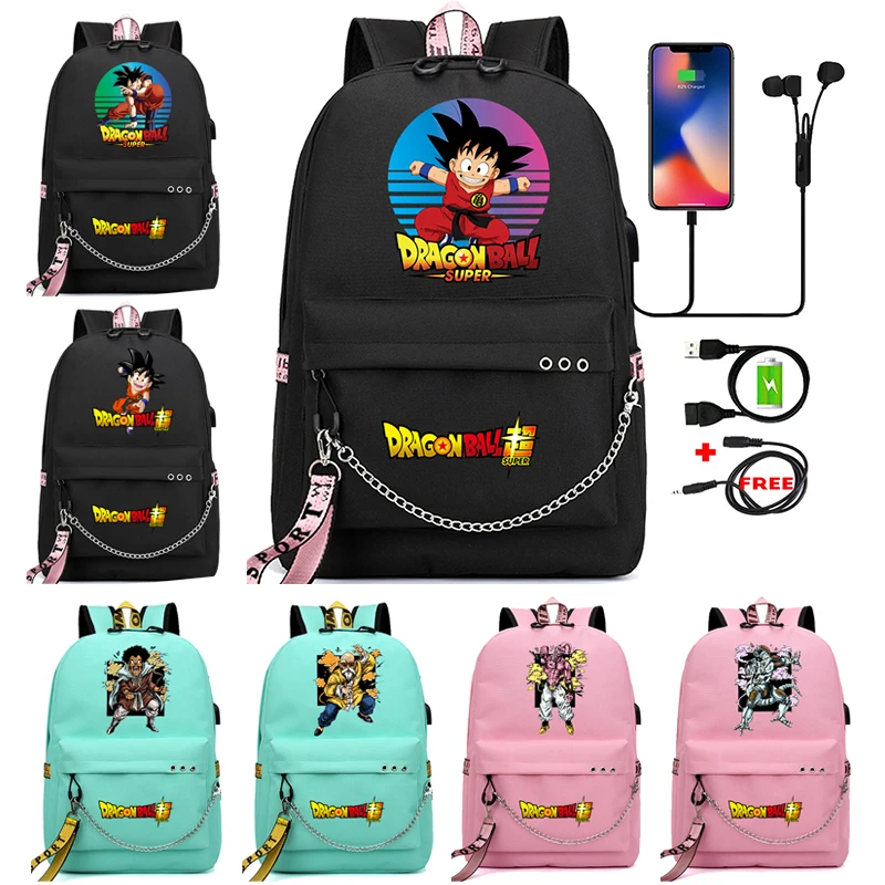 

Anime Dragon Ball Backpack Children Teenager Cartoon Bagpack Waterproof Students Boys Girls Schoolbag Goku School Bag Mochilas