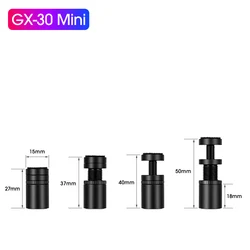 Adjustable Aluminum Alloy GPU Support Bracket with Telescopic Rotary Screw (Black GX30 Mini)