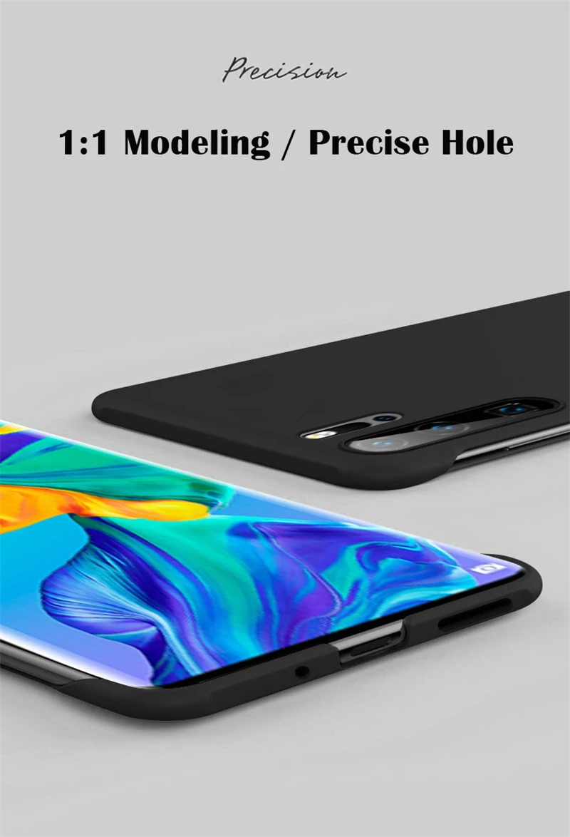 Solide Candy Farbe Rahmenlose Harte PC Zurück Abdeckung Fall Für Huawei P30 Pro Coque p30Pro Stoßfest Ultra Dünne Fällen – Detail 8