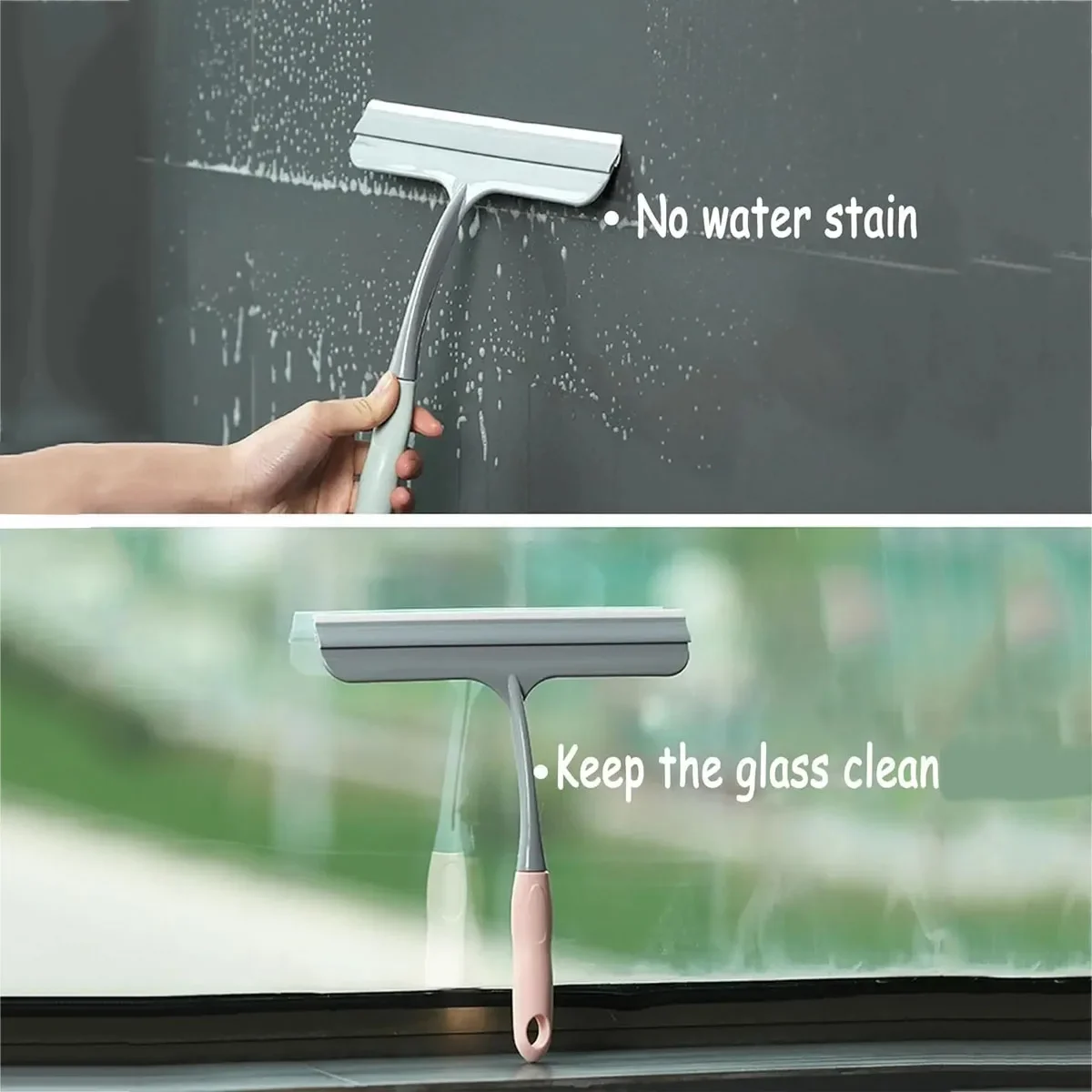 1PC Shower Window Squeegee for Shower Doors Bathroom Window and Car Glass Cleaning Supplies for Housekeeping