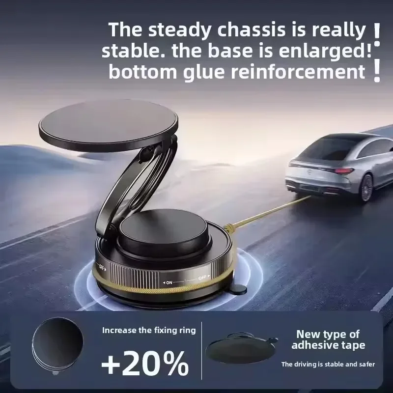 360° Rotatable & Foldable Magnetic Phone Holder with Suction Cup