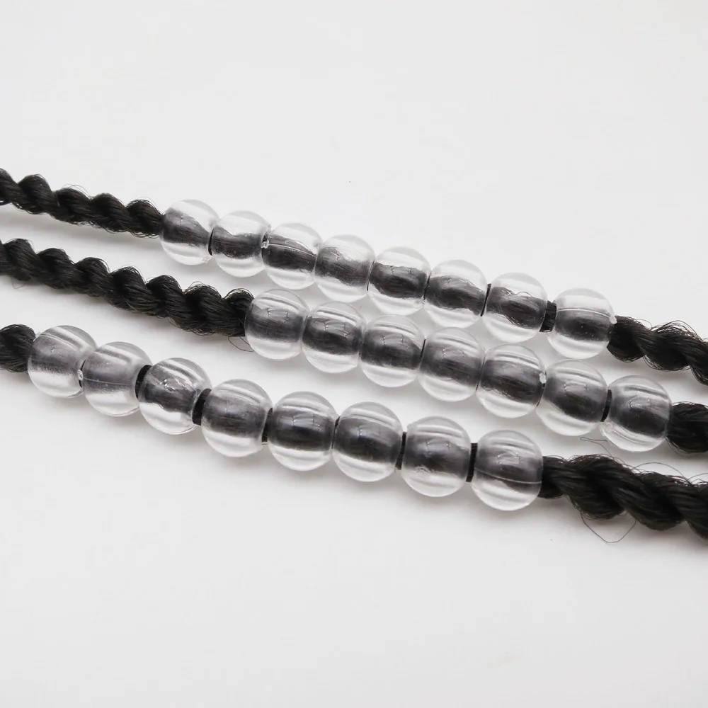 50개 헤어 비즈 5mm 큰 구멍 드레드락 비즈 라운드 루즈 비즈 목걸이 팔찌 쥬얼리 제작 액세서리 헤어 장