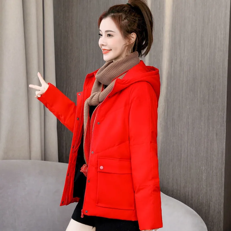 2023 New Women Down Jacket Winter Coat Female Keep Warm Thick Parkas Loose Large Size Outwear Fashi Relaxation Hooded Overcoat