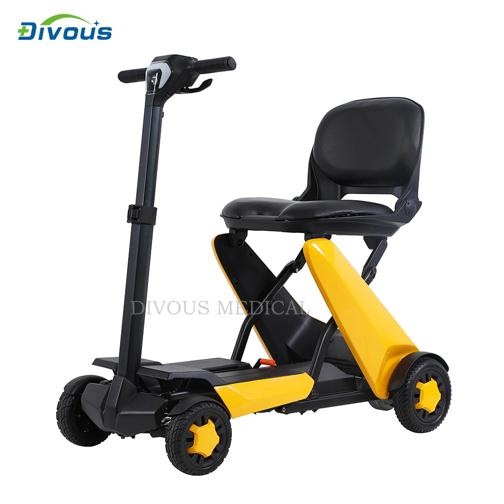 New Product Lightweight Remote Control Folding Aluminum Alloy Four-Wheel Electric Mobility Scooter For Elderly With Disabilitie 5