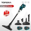 Yofidra 1500W Cordless Handheld Electric Vacuum Cleaner Rechargeable Cleaning Tool for Home Car Pet Hair for Makita 18V Battery 1