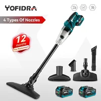 Yofidra 1500W Cordless Handheld Electric Vacuum Cleaner Rechargeable Cleaning Tool for Home Car Pet Hair for Makita 18V Battery 1