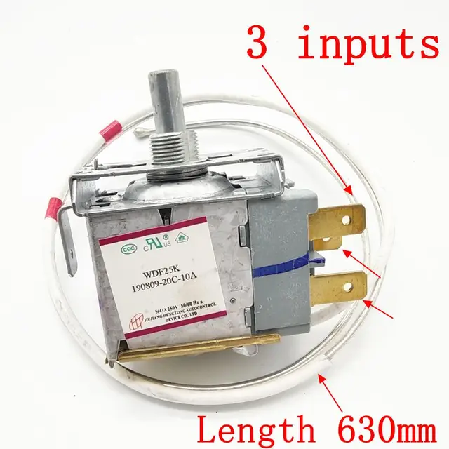 358L・右開き 大型家電 WDF31K オリジナル冷蔵庫サーモスタット、3フィート冷凍庫温度コントローラースイッチ、冷蔵庫  冷蔵庫用サーモスタット温度コントローラーサーモスタット、TCL対応、Frestech対応、WDF31C-L冷蔵庫 冷蔵庫用サーモスタット  WDF31C-L 1個 温度 ... 冷蔵庫用サーモスタット、3フィート冷凍庫用温度コントローラースイッチ、冷蔵庫アクセサリー WDF31K