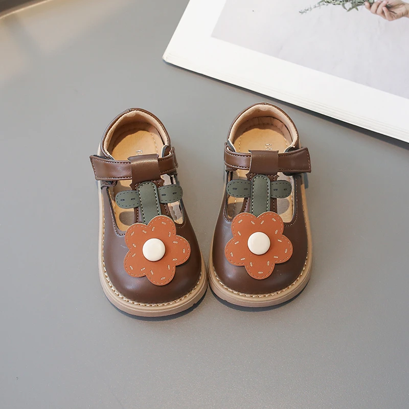 Small Children Baby Walking Shoes 0-6 Years Old Flowers Girls Single Shoes Spring Fall Non-slip
