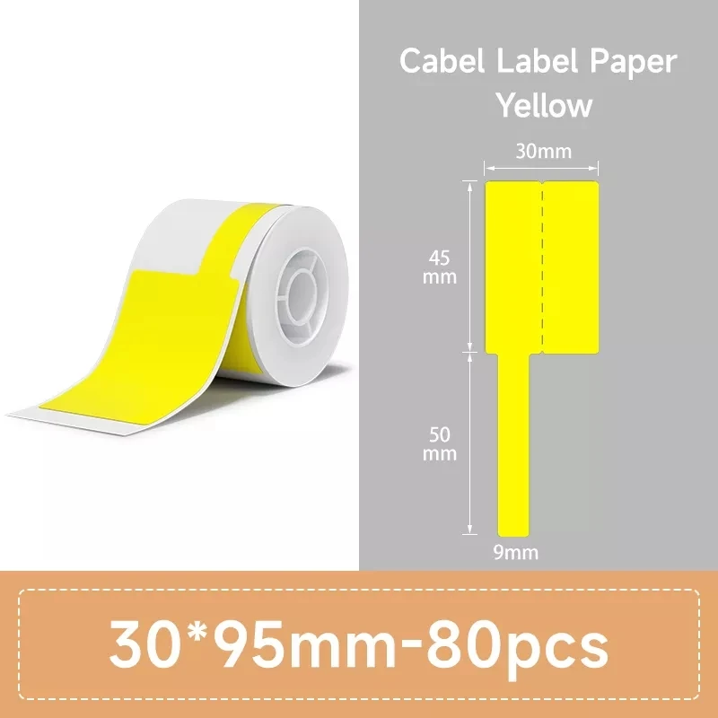 NiiMbot B1/B203 B21/B3s Label Printer Waterproof Anti-Oil Tear-Resistant Price Tag Pure Color Scratch-Resistant Label Paper — view 4