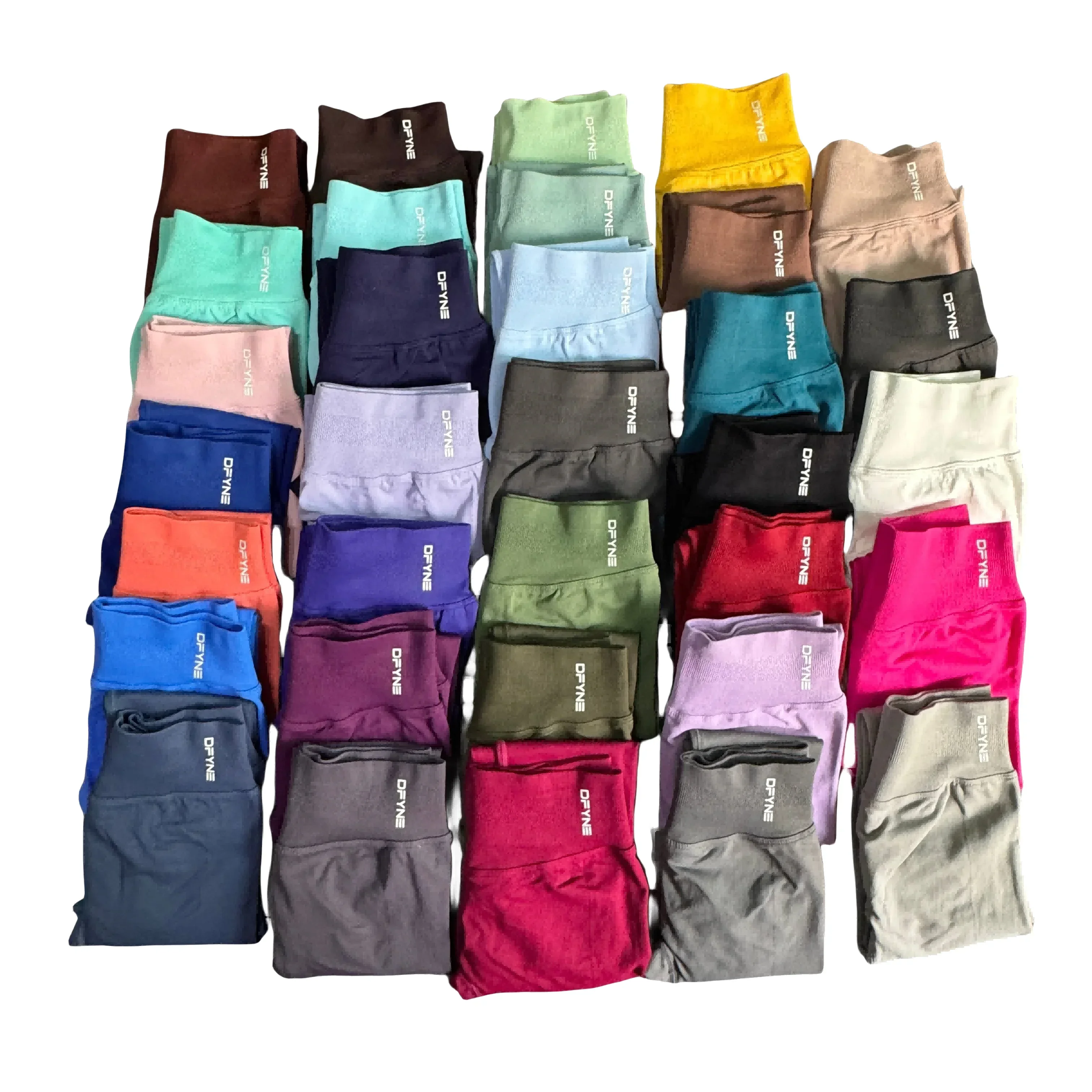 Dynamic Leggings Women Curl Up Seamless Yoga Pants High Quality Leggings Low Ribbed Fitness Pants High Stretch Fitness Tights 2