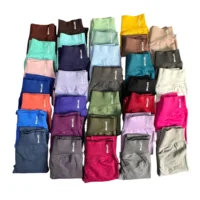 Dynamic Leggings Women Curl Up Seamless Yoga Pants High Quality Leggings Low Ribbed Fitness Pants High Stretch Fitness Tights 2