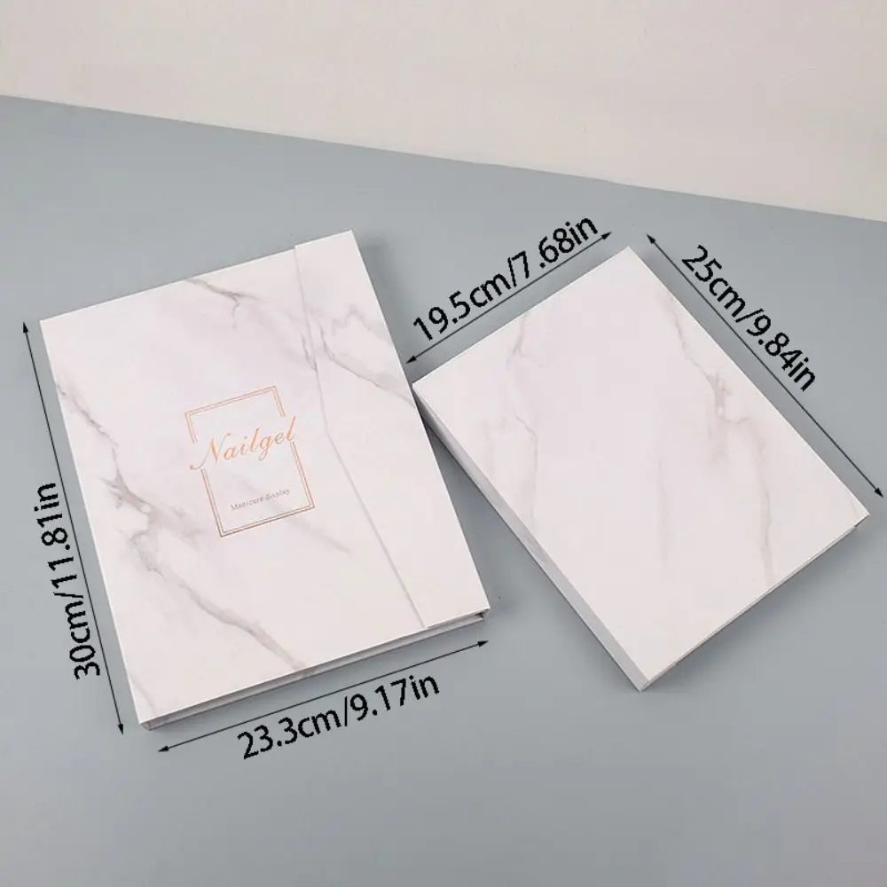 Large-capacity Magnetic Nail Display Book Space Saving Multi-functional Nail Gel Polish Showing Shelf DIY Smooth