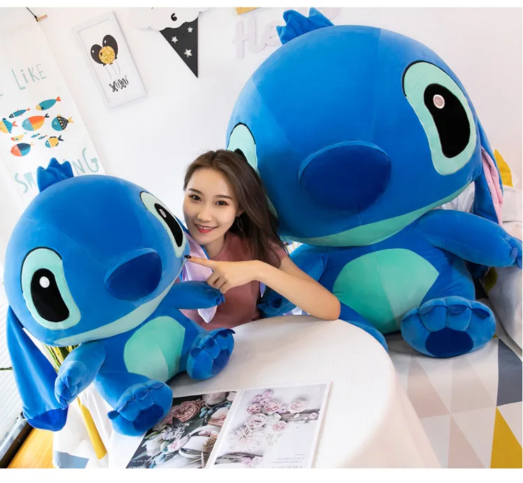 Kawaii Pink and Blue Stitch Plush Anime Doll for Kids – Soft Toy