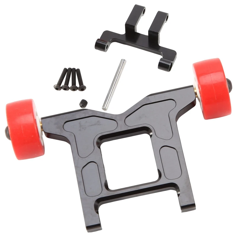 Barra Con Ruote In Metallo E Set Di Montaggio Per 1/10 Arrma Granite Vorteks Big Rock Kraton Typhon Rc Car Upgrade Parts