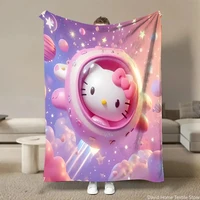 10 Styles Sanrio Hello Kitty Throw Flannel Fluffy Blanket Soft Quilt Thicken Plush Blanket Cartoon Sofa Blanket Child Adult Gift 2