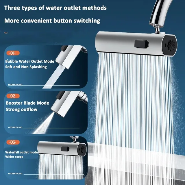 ก๊อกน้ําห้องครัวน้ําตก Stream Sprayer หัว Sprayer Filter Diffuser หัวฉีดประหยัดน้ําก๊อกน้ํา Connector Mixer Tap Accessorie 3 ก๊อกน้ําห้องครัวน้ําตก Stream Sprayer หัว Sprayer Filter Diffuser หัวฉีดประหยัดน้ําก๊อกน้ํา Connector Mixer Tap Accessorie 3