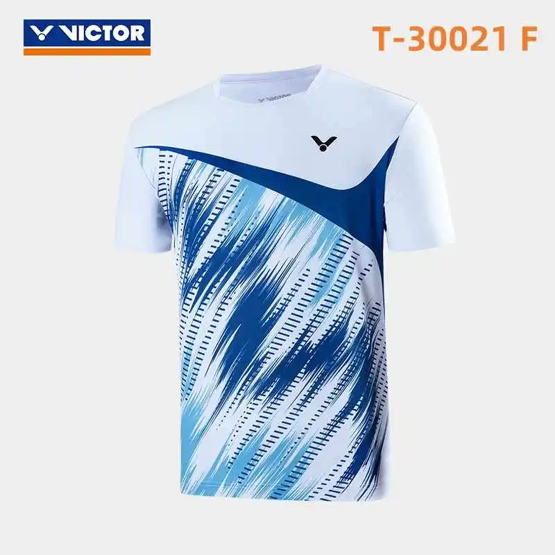 New Victor Victory Badminton Tennis Clothing Sport Short-sleeved T-shirt Comfortable Breathable Sweat-absorbing Quick-drying Top