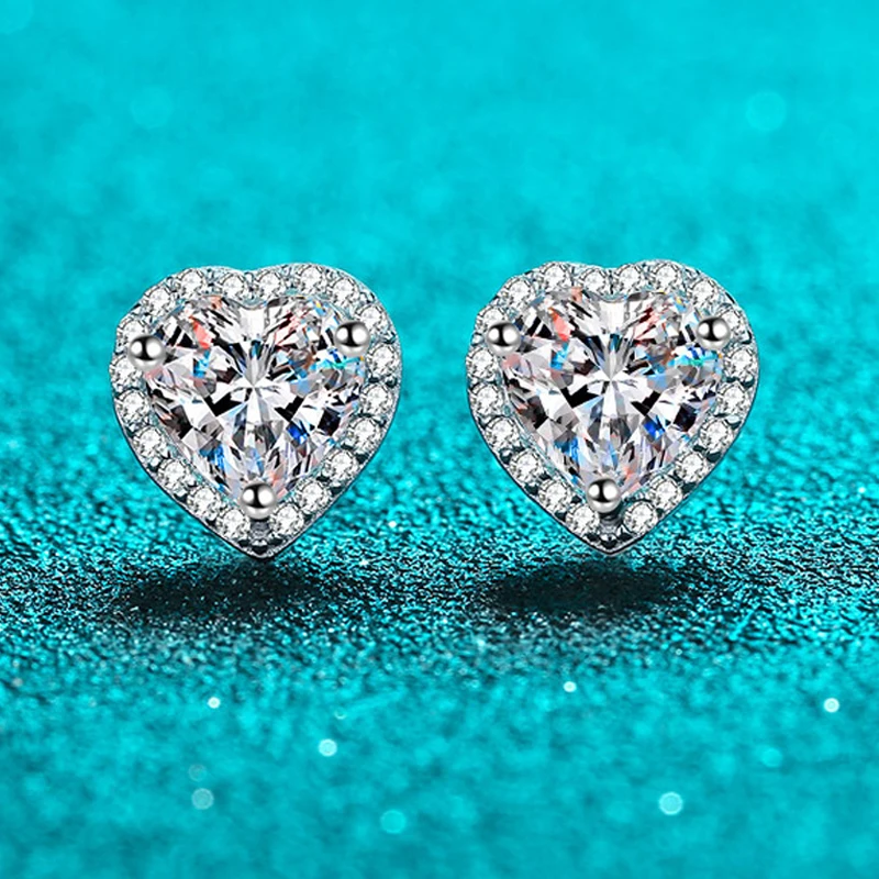 Halley Heart-Shape Diamond Studs