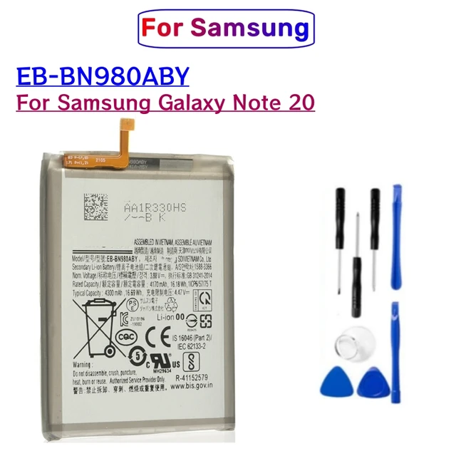 Batteria Per Samsung Galaxy Note 20 5G EB-BN980ABY - 4300mAh, Con Strumenti Di Sostituzione - Foto 6