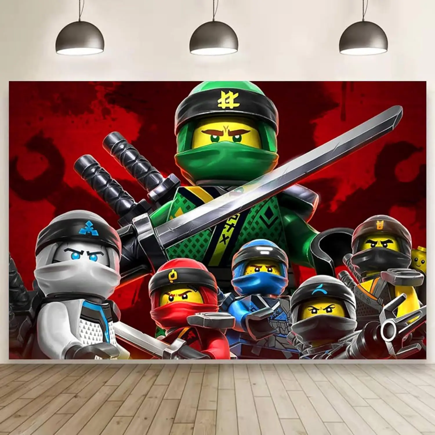 Cartoon Ninja Birthday Decorations Paper Tableware Plate Cup Tablecloth Foil Ballons Kids Banner Cake Toppers Party Supplies