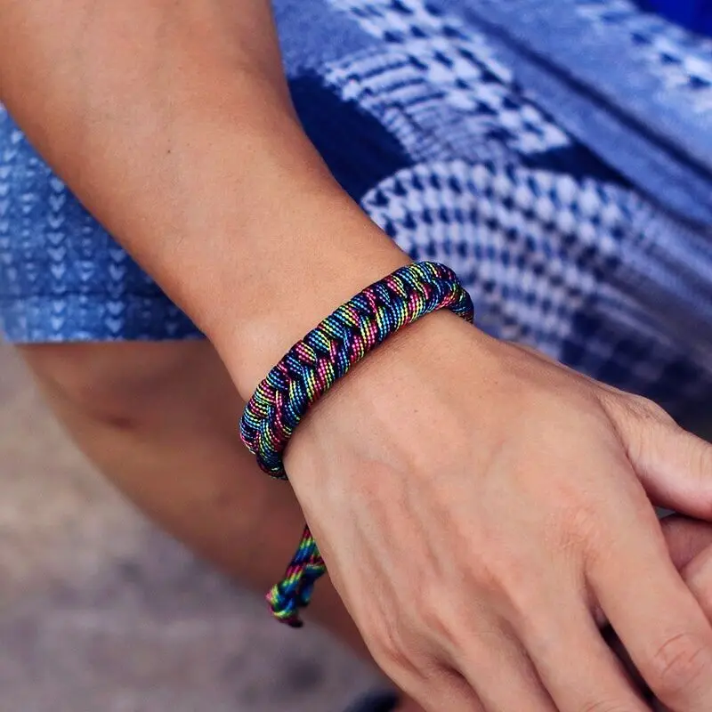 Noter Handwoven Paracord Survival Bracelet Homme Adjustable Punk Jewelry For Men Father's Day Moda Masculina Pulseras Hombre - Image 4