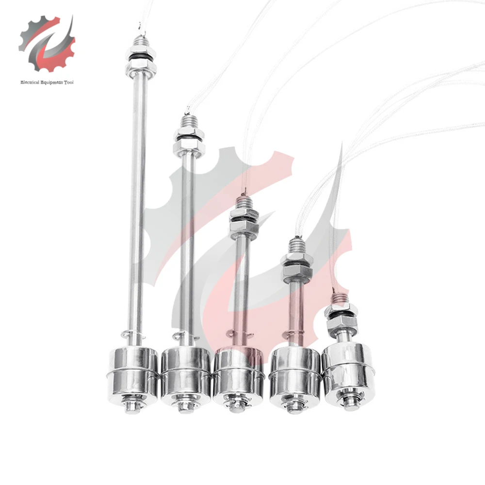Water Level Switch Stainless Steel Side Mount Horizontal Liquid Float AC/DC 220V for Water Tower Aquariums Fish Tank