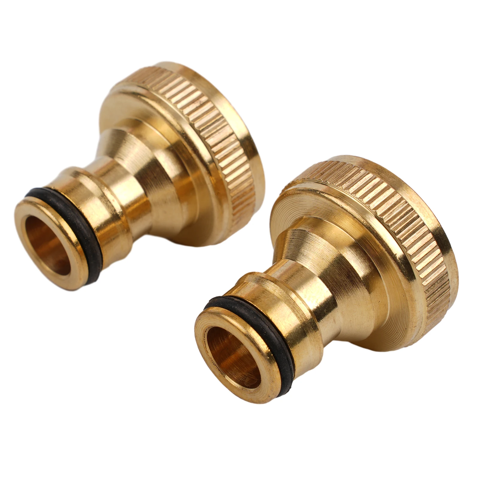 

Tap Thread Connector Hose Quick Adaptor Water Pipe 1.57*1.18in 2PCS 3/4" To 1/2" 4*3cm Brass Fitting Practical