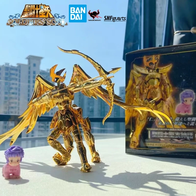 

Original Saint Seiya Figures Myth Cloth Sagittarius Aiolos Ex Gold Action With Athena Baby Toys Doll Collection Model Gifts Toy