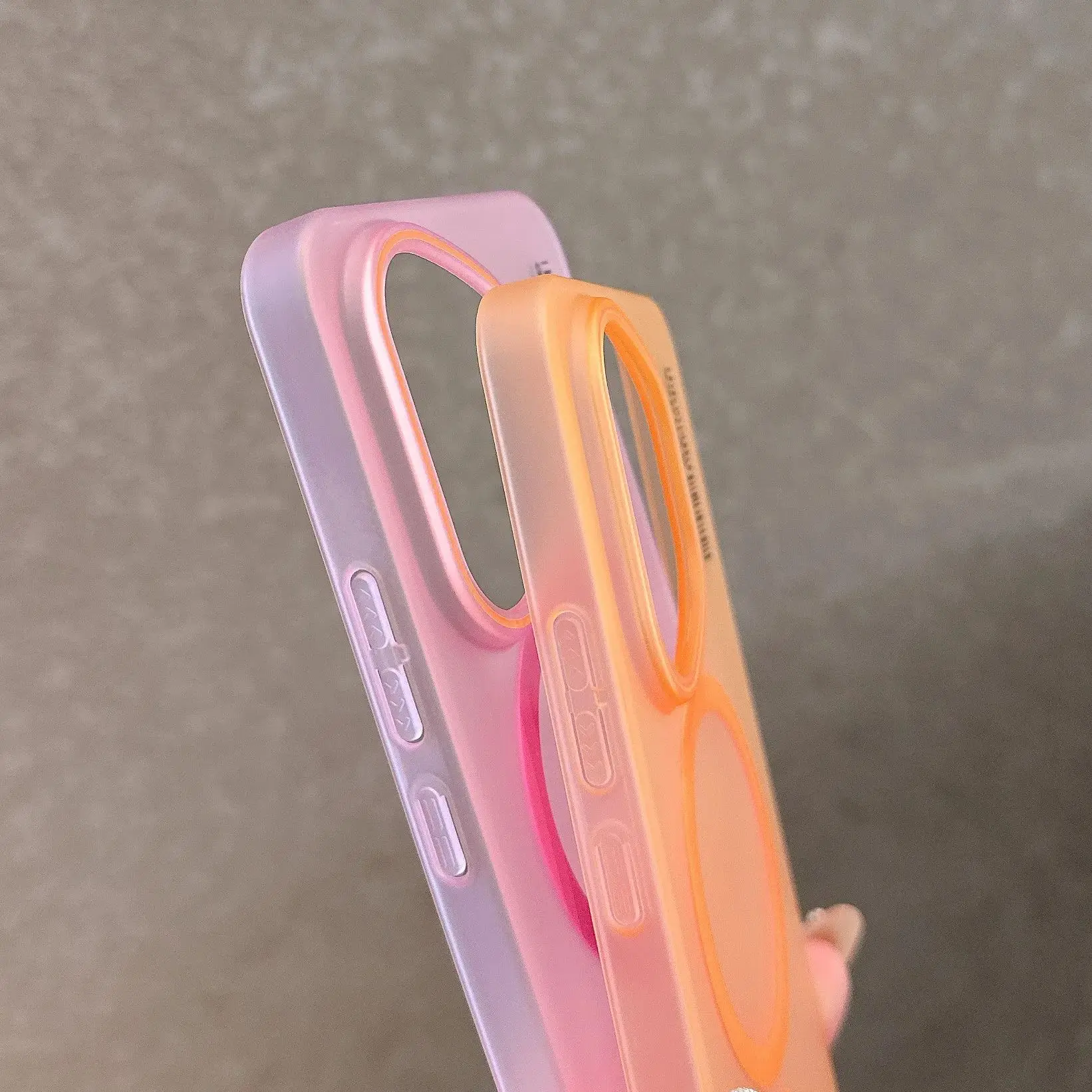 Frosted Translucent Magnetic Phone Case - Slim Hard PC Cover