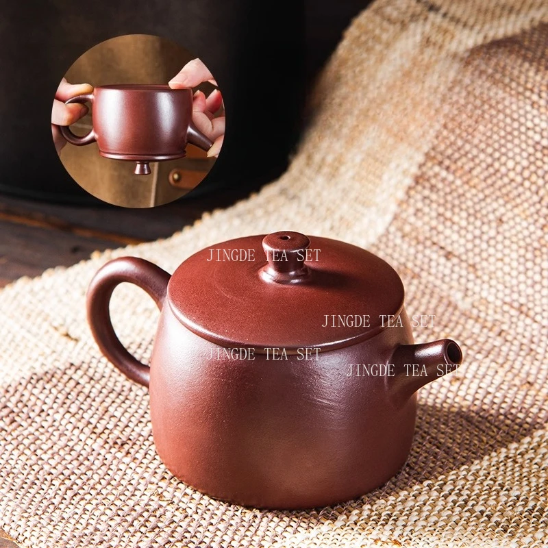 Chaoshan Zhu Ni Small Capacity Hanwa Pot Household Plum Blossom Hole Purple Clay Teapot Chinese Style Breakable Teapot