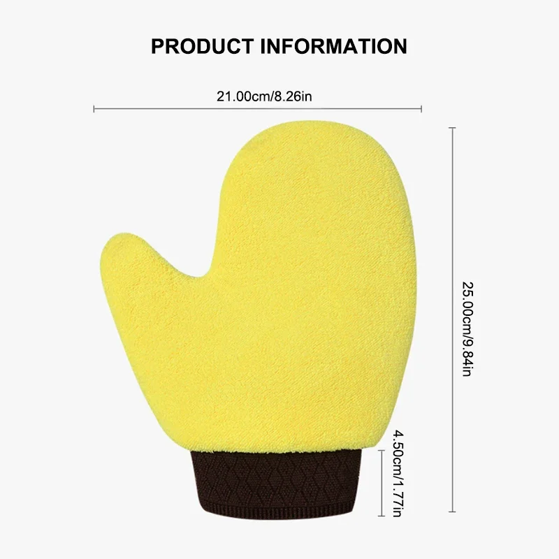Car Wash Glove Double-Faced Coral Fleece Auto Cleaning Mitt Soft Gloves Window Door Glass Paint Auto Cleaner Care Products
