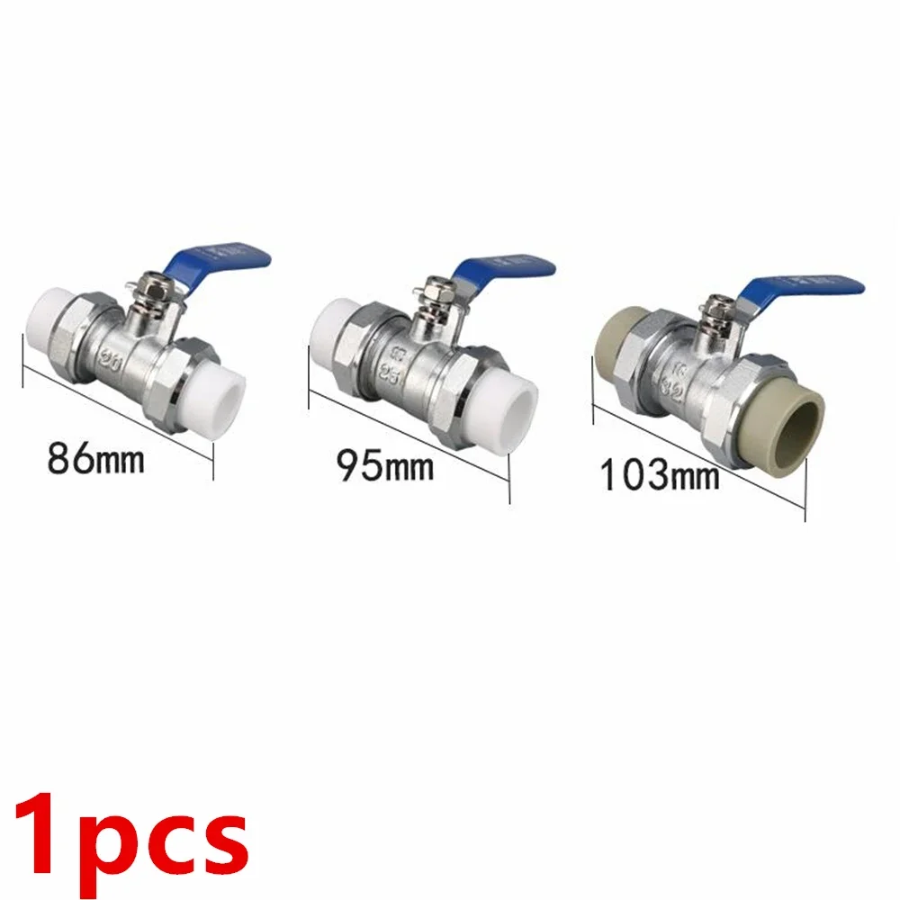 Brass Thickened PPR Double Head Live Ball Valve PPR Hot Melt Pipe Fast Boiling Water Valve 20 25 32