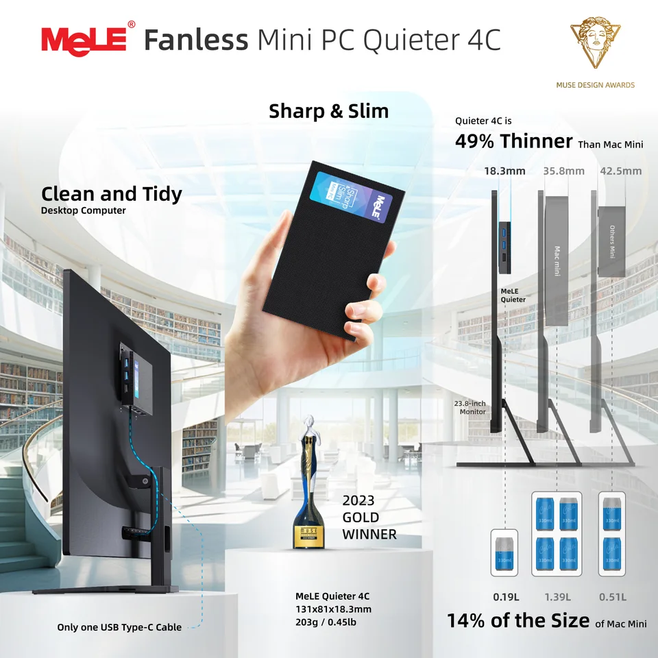 HiMeLE ミニPC Mini Quieter 4C 第12世代N100