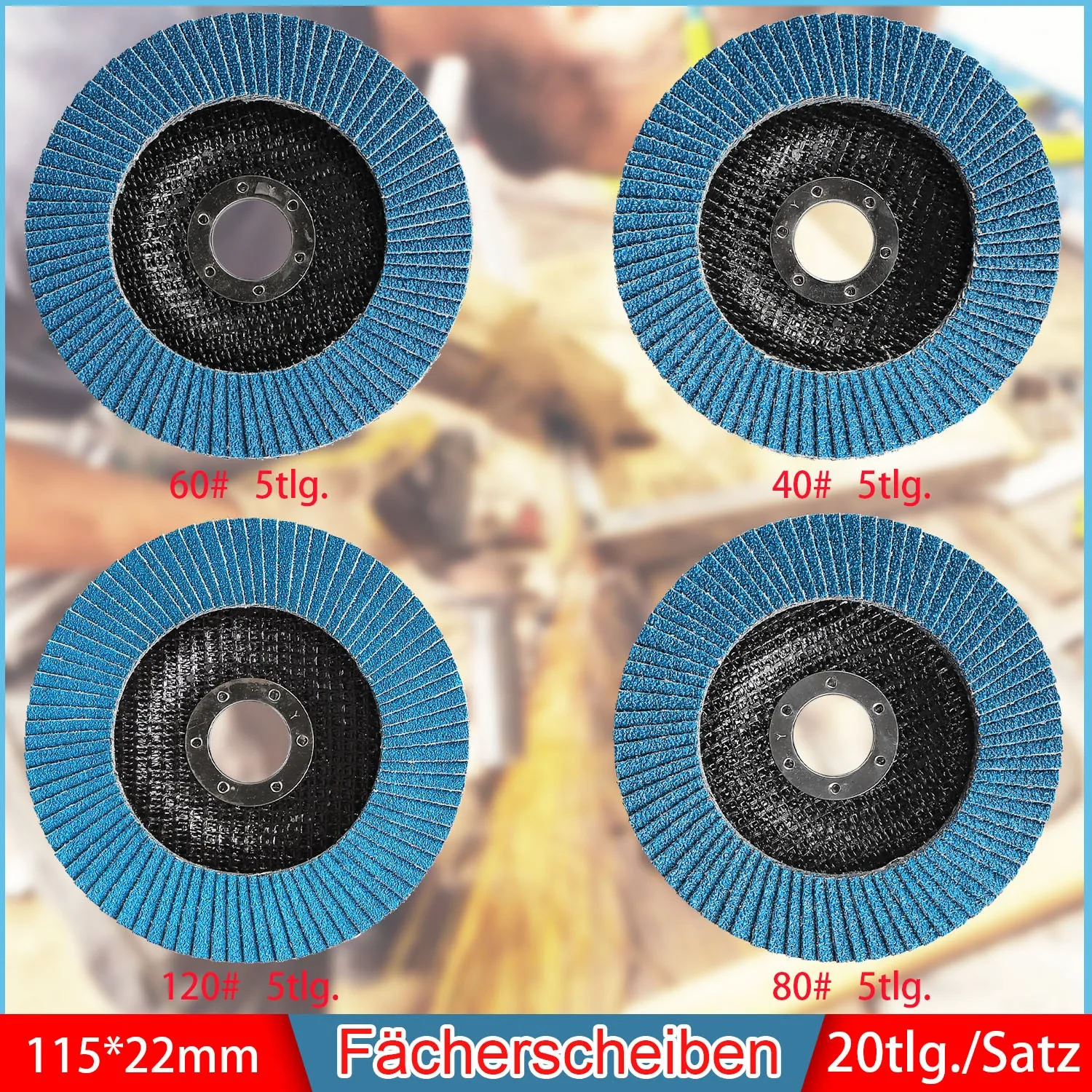 

Blade Louver Low Noise Low Vibration Smooth Grinding 22mm Inner Dia 40/60/80/120 Blue Sand Louvers Calcined Sand