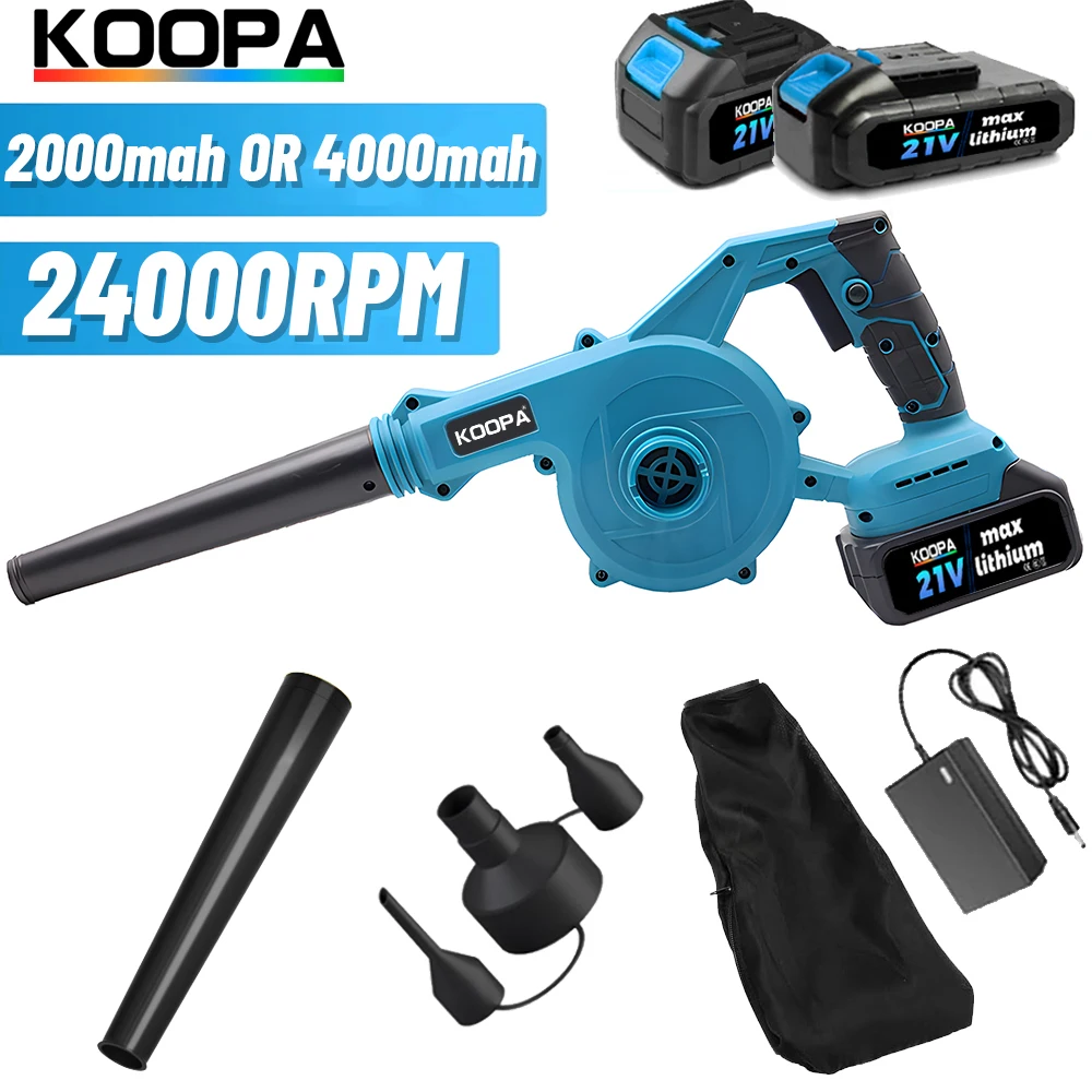 Koopa Tool 18V/21V 마키타 배터리용 미니 무선 리프 블로워, 진공 150CFM 최대 120MPH, 2-in-1 핸들 전기 블로워  Best5